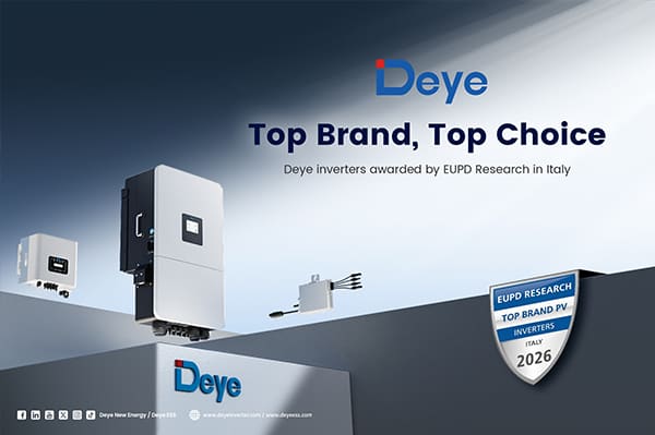 Deye Recognized as Top Brand PV Award 2026